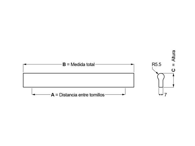 Tirador de aluminio 002
