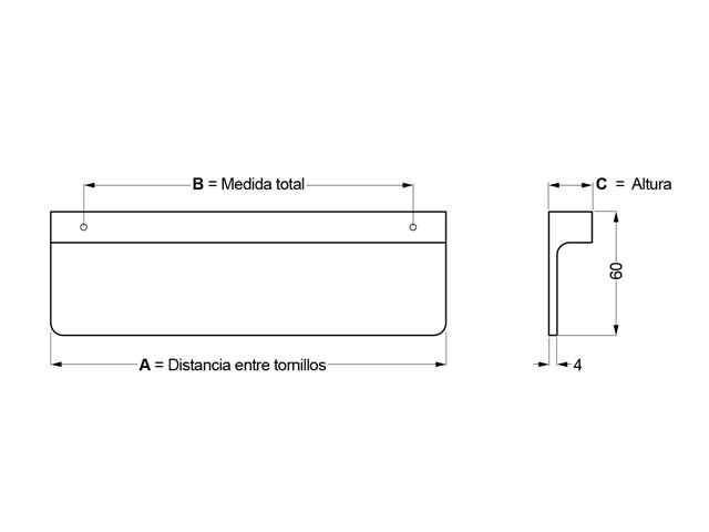 Tirador de aluminio 005