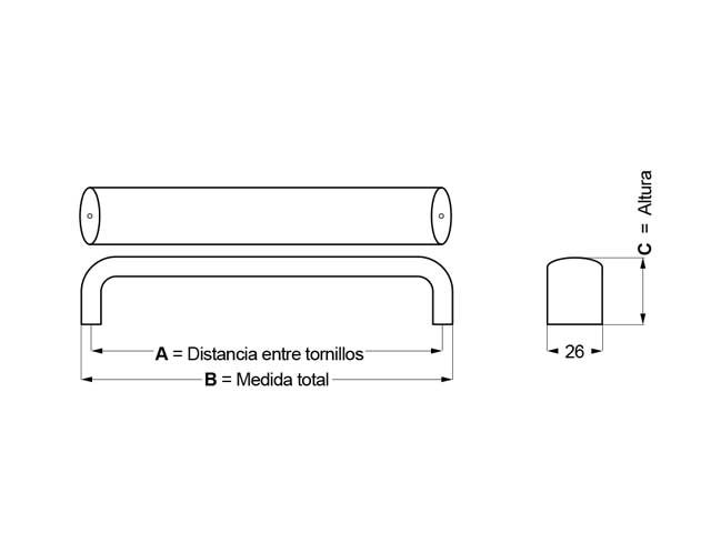 Tirador de aluminio 006