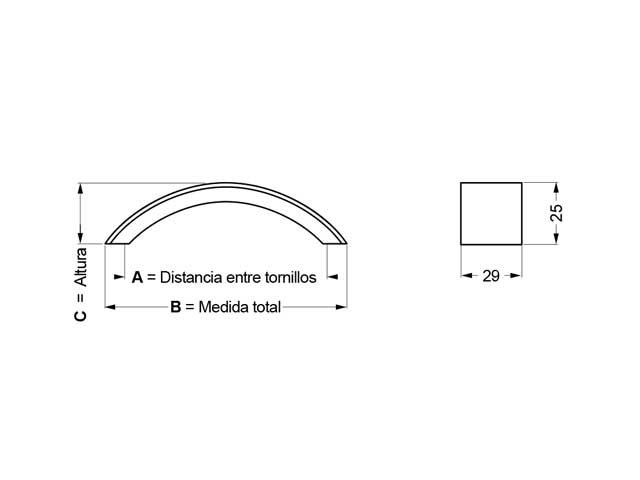 Tirador de aluminio 008