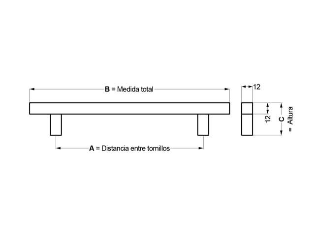 Tirador de aluminio 011