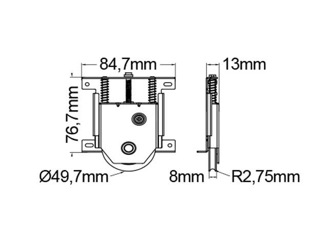 Kit de rodamientos ECO para frente de placard