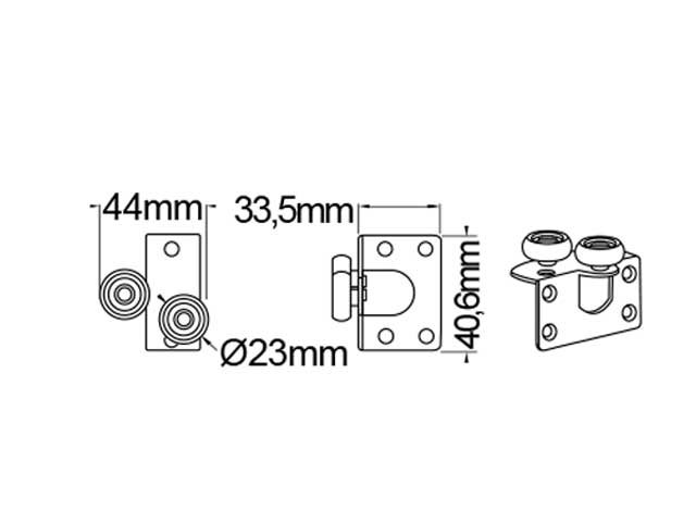 Kit de rodamientos ECO para frente de placard