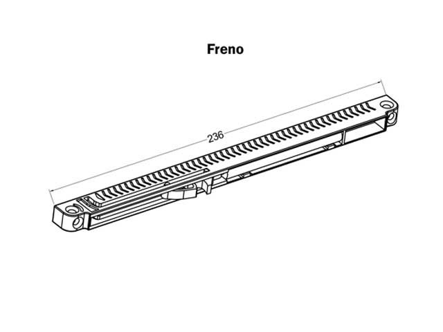 Freno para puerta de placard
