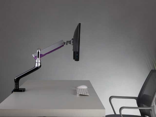 Brazo simple para monitor con USB