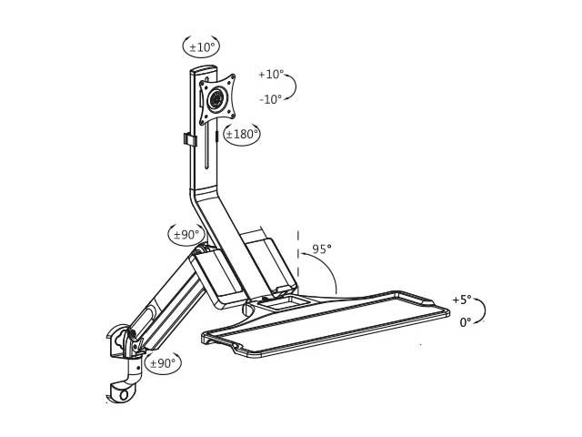 Estación de trabajo para pared