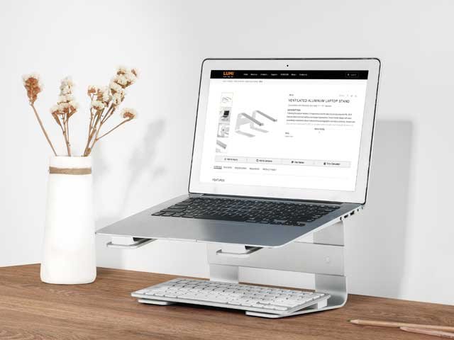 Elevador para laptop de aluminio