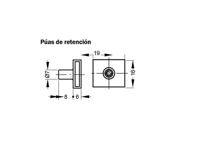 Cerradura central de cierre lateral