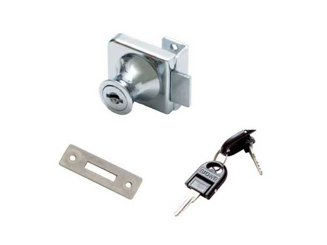 Cerradura de aplicar para puerta de cristal